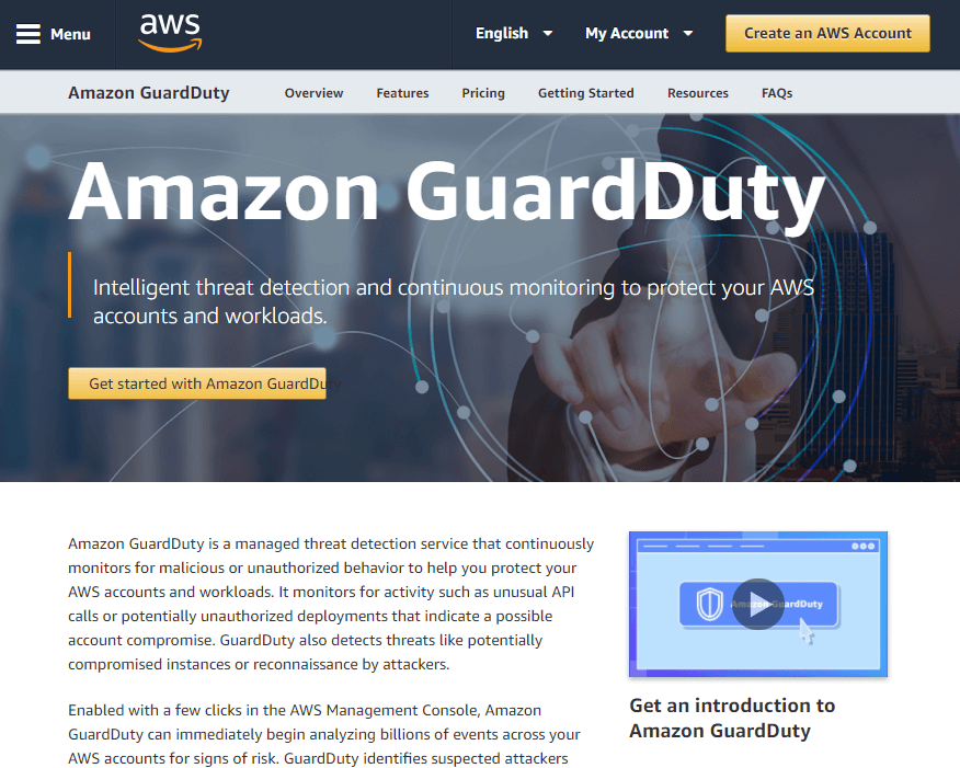AWS launches its own security service with Amazon GuardDuty