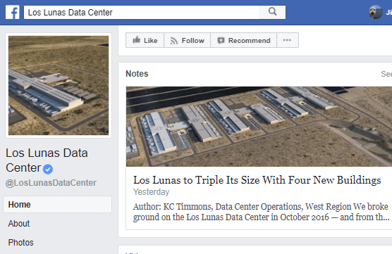 Facebook to triple the size of its Los Lunas data center