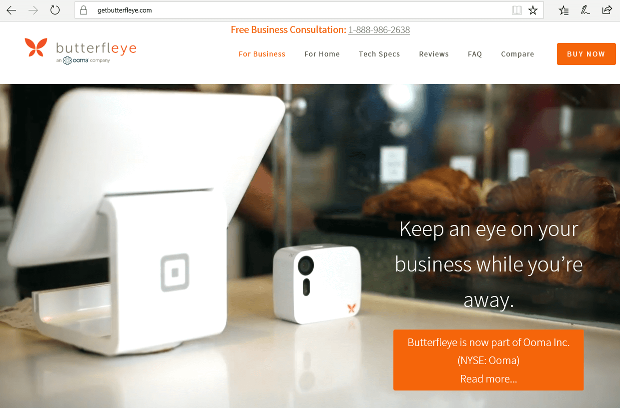 Ooma acquires Butterfleye for home security video system
