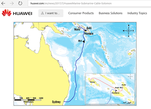 FT: Australia blocks Huawei Marine from Solomon Islands subsea cable project