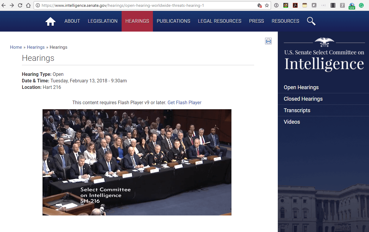 U.S. Intelligence officials warn against Huawei and ZTE