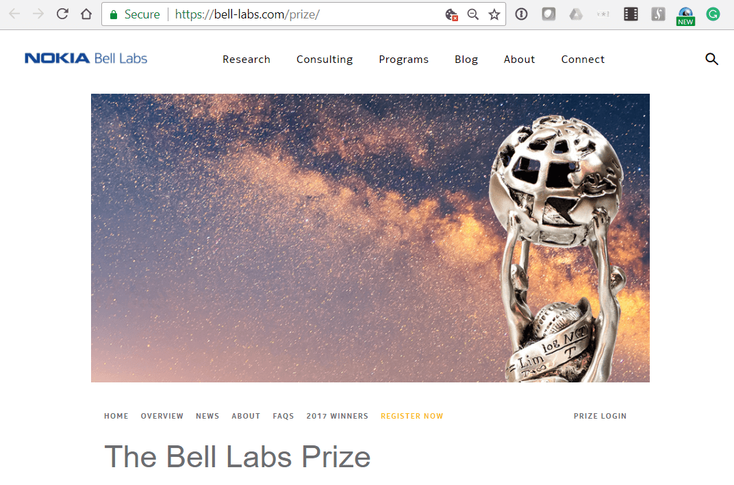 Nokia Bell Labs Prize offers up to $175,000 – entries close April 25
