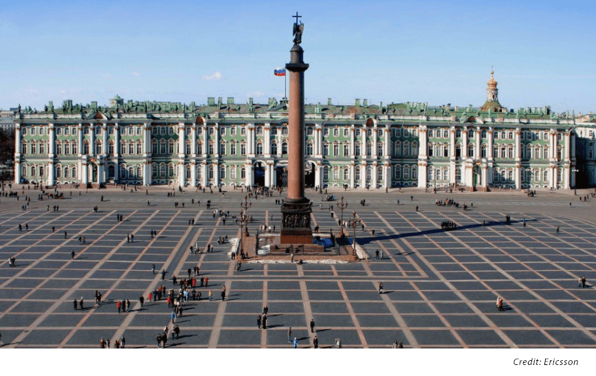 Rostelecom test 5G at State Hermitage Museum in St. Petersburg