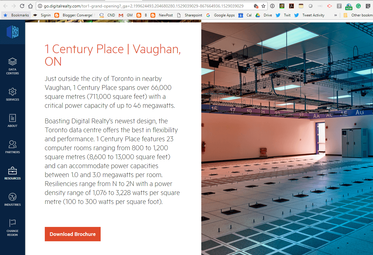 Digital Realty opens 46 Megawatt Data Center in Toronto