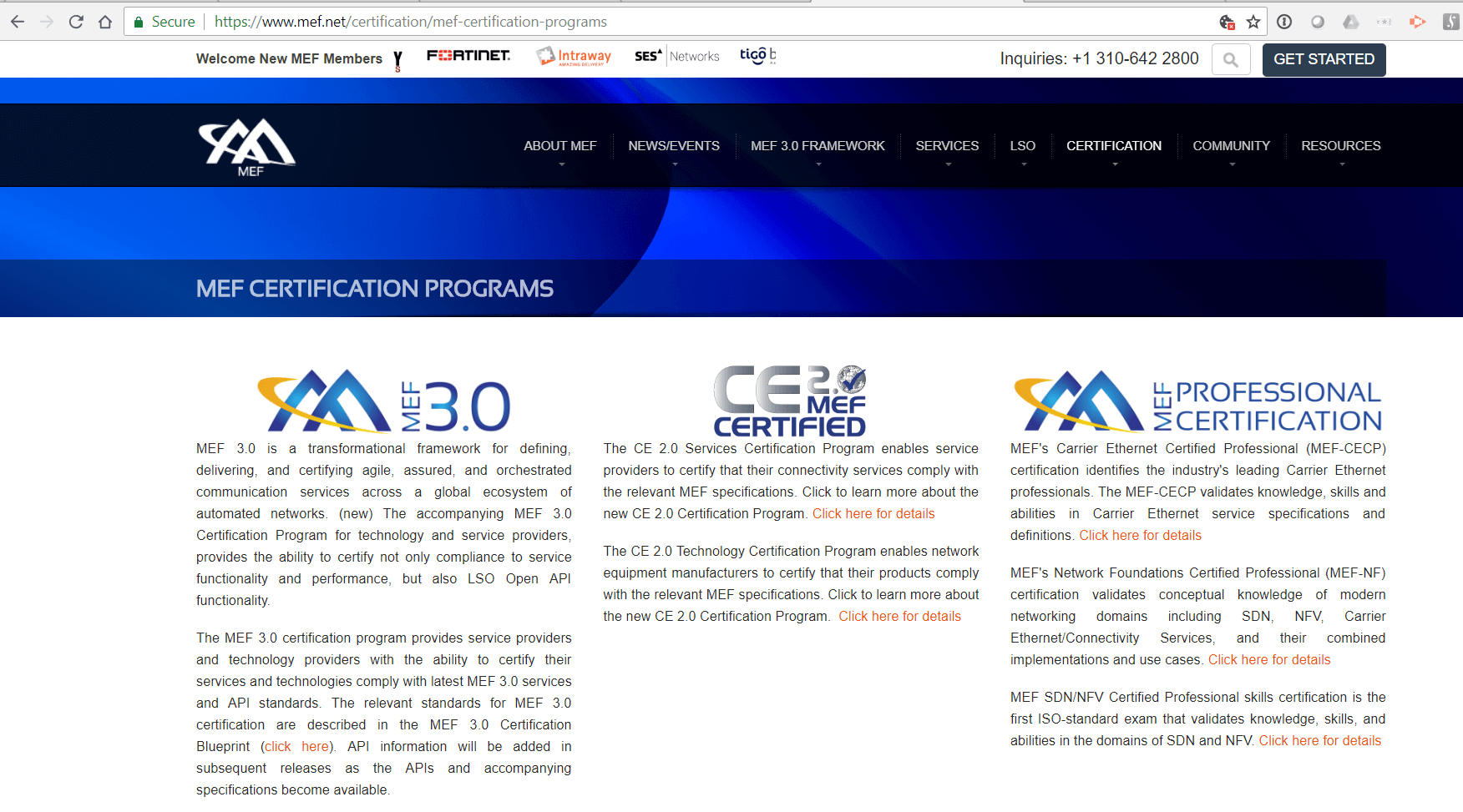 MEF offers SDN/NFV Professional Certification