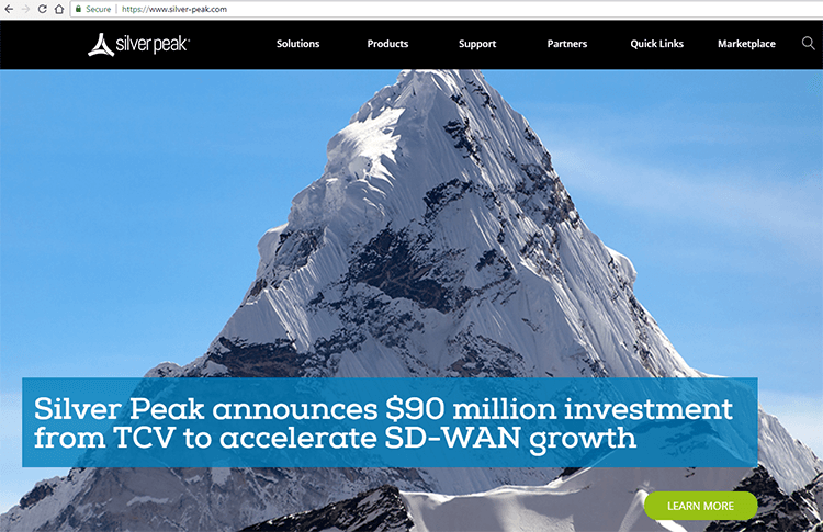 Silver Peak adds $90 million in funding for SD-WAN