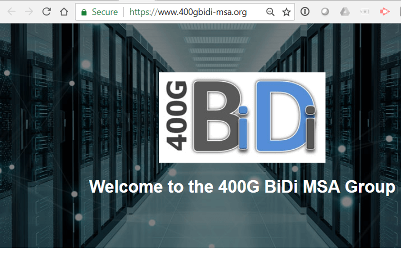 400G Bidirectional MSA Group gets underway