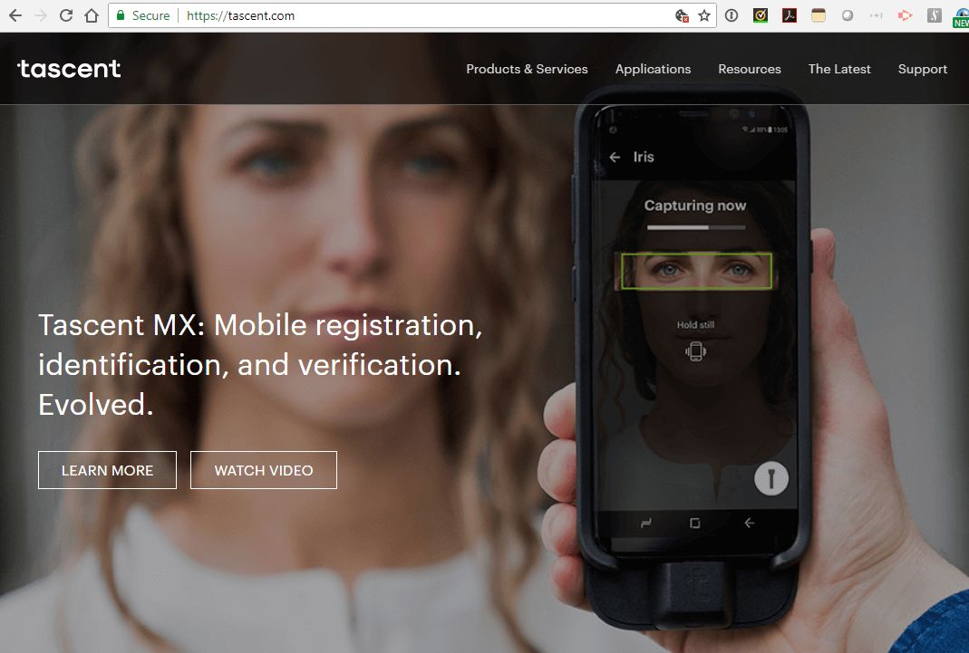 NEC invests in Tascent for its iris biometric system