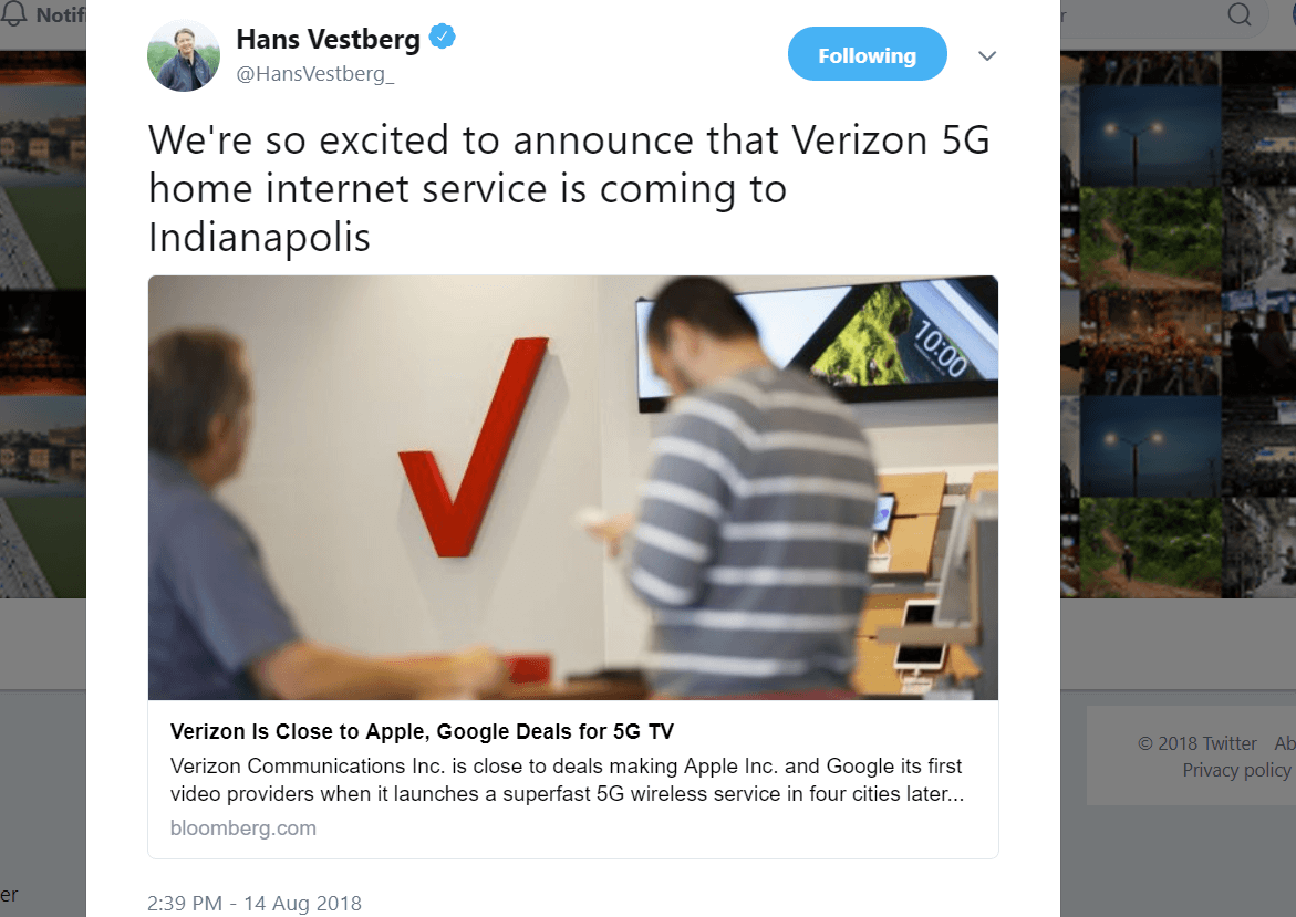 Verizon schedules Indianapolis 5G residential launch