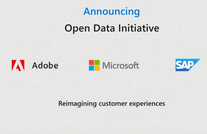 Open Data Initiative backed by Microsoft, Adobe, SAP