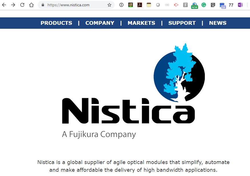 Molex acquires Nistica for wavelength selective switching (WSS)