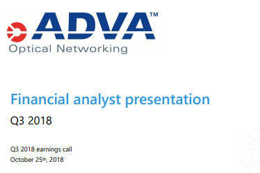 ADVA reports fourth quarter in a row with sequential growth