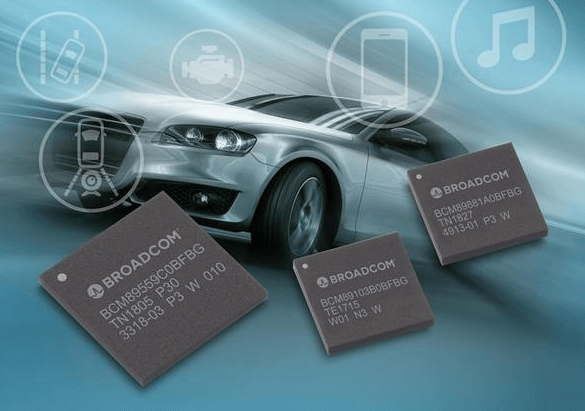 Broadcom samples Automotive Gigabit-capable PHY, Secure Switch and Smart Camera MCU