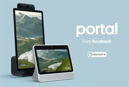 Facebook’s Portal offers video calling. built-in Alexa