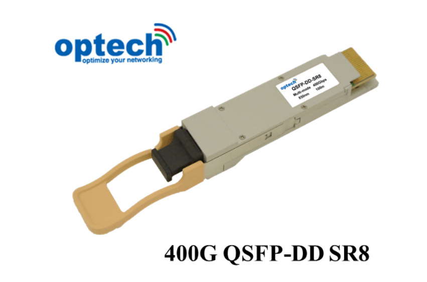 Optech intro 400G QSFP-DD SR8 Optical Transceiver