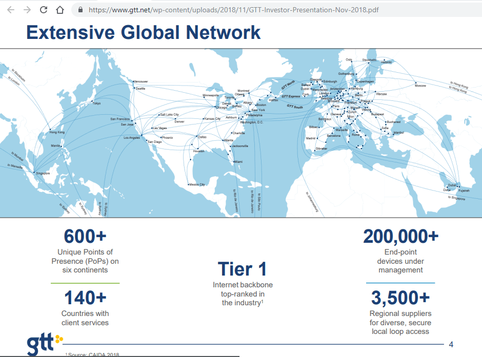 GTT posts Q3 revenue of $448.6 million