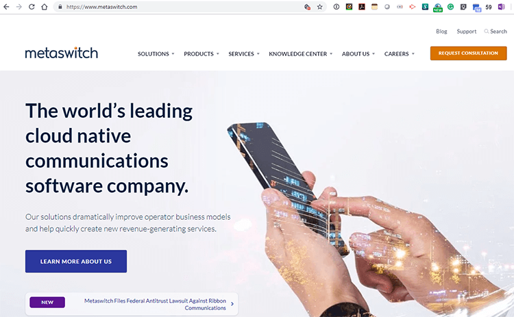 Metaswitch files antitrust suit against Ribbon Communications