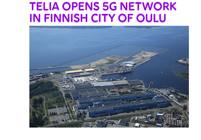 Telia activates 5G in Oulu, Finland