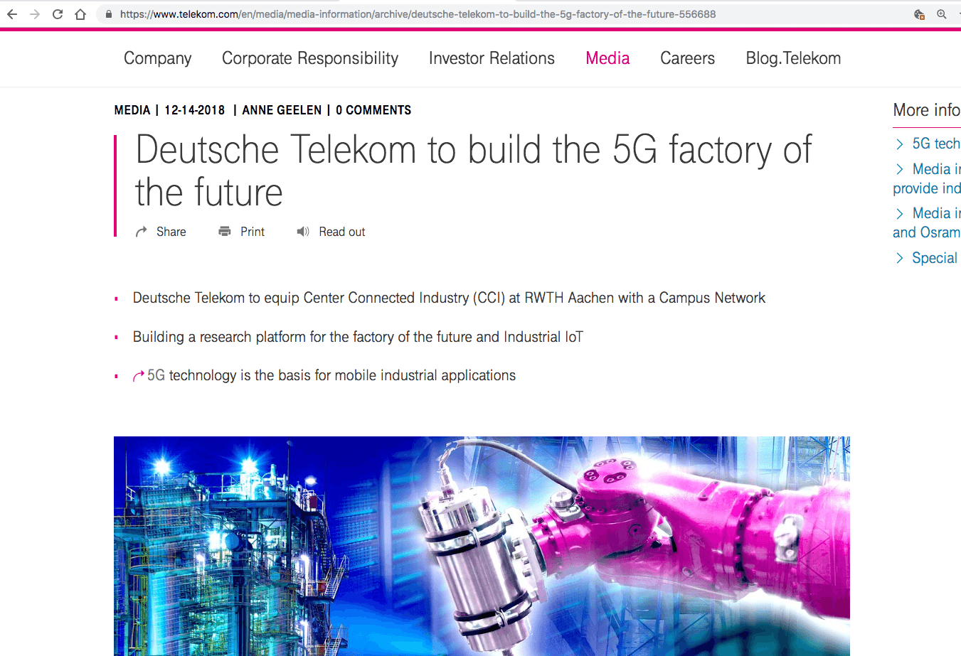 Deutsche Telekom to build 5G campus for RWTH Aachen