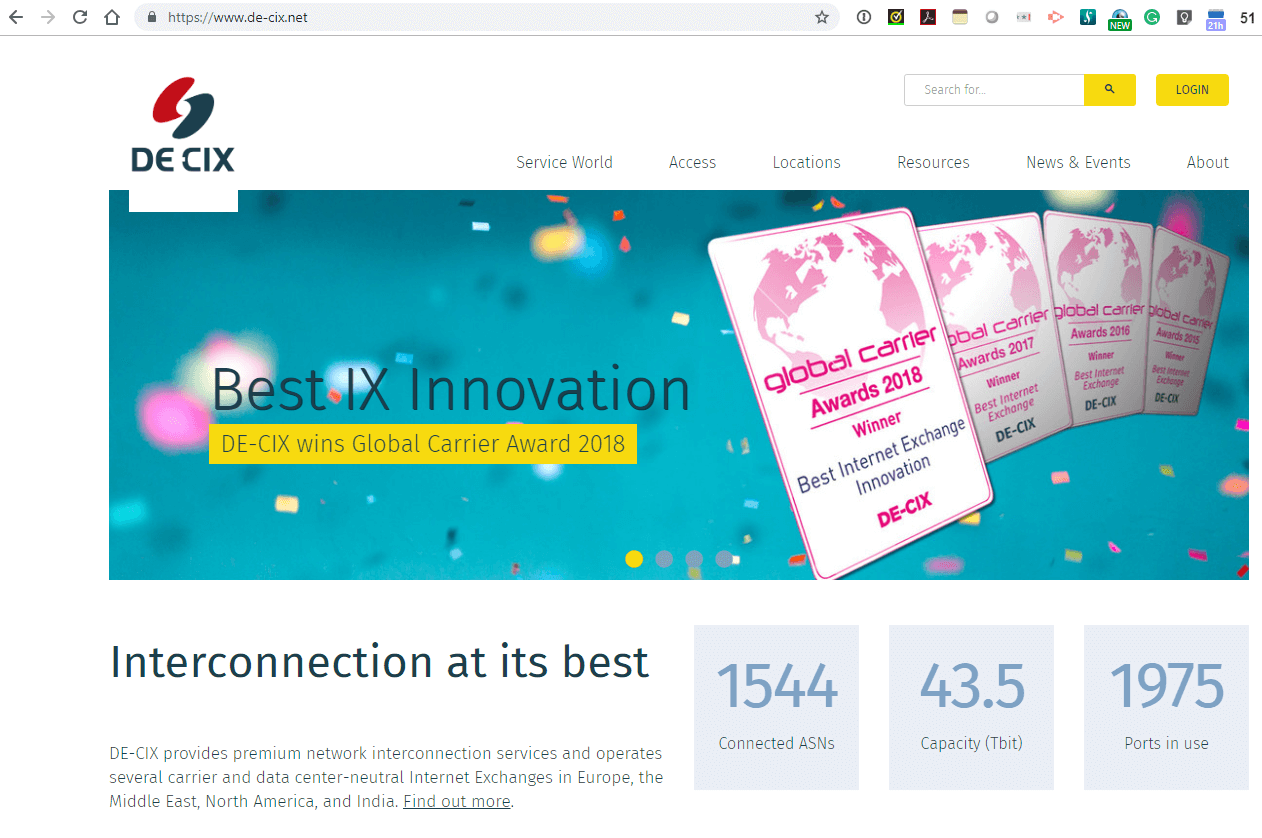 DE-CIX New York grows past 200 networks