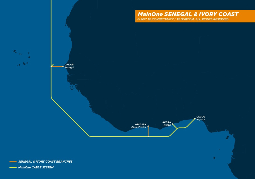 New branches to extend MainOne cable to Cote D’Ivoire and Senegal
