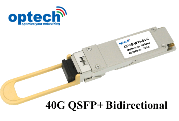 Optech ships 40G QSFP+ Bidi
