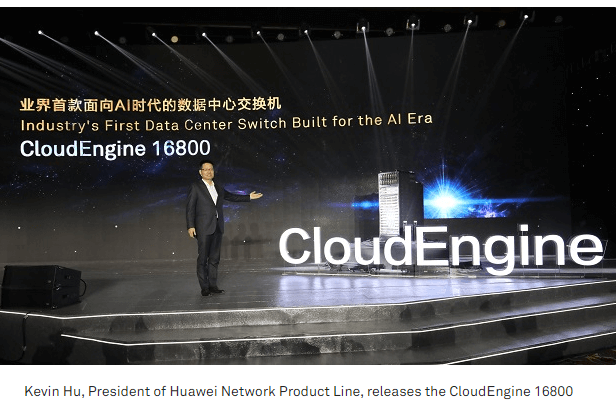 Huawei’s CloudEngine 16800 data center switch boasts 768-port 400GE