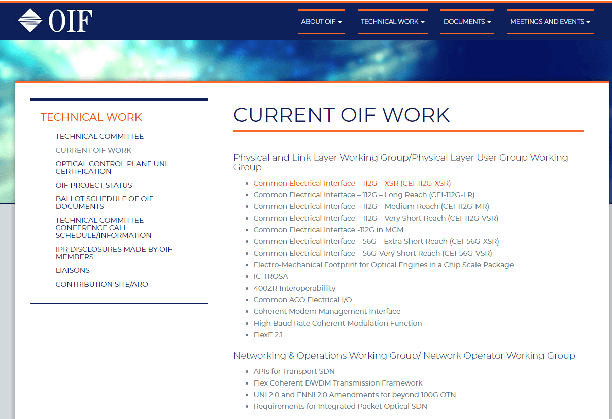 OIF to provide CEI-112G project update at DesignCon