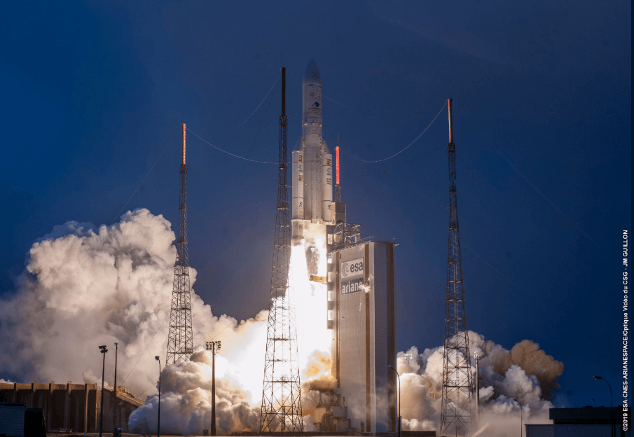 Arianespace launches two telecom satellites