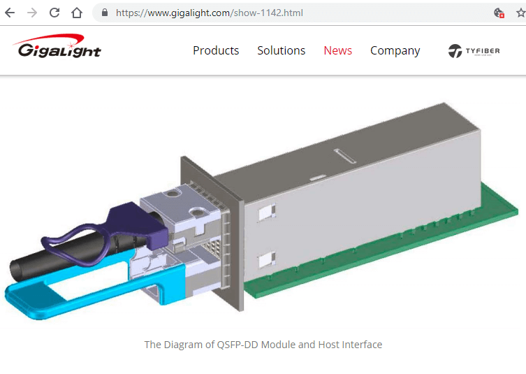 Gigalight: QSFP-DD might be the mainstream form-factor for 400G