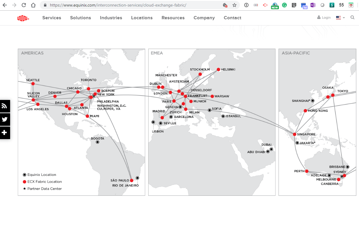Equinix expands its SDN-powered Cloud Exchange Fabric
