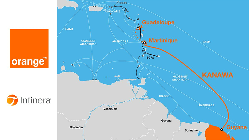 Orange deploys Infinera for Kanawa subsea cable in Caribbean