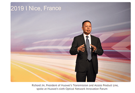 Huawei cites momentum with optical transport