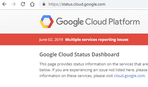 Google Cloud suffers widespread outage