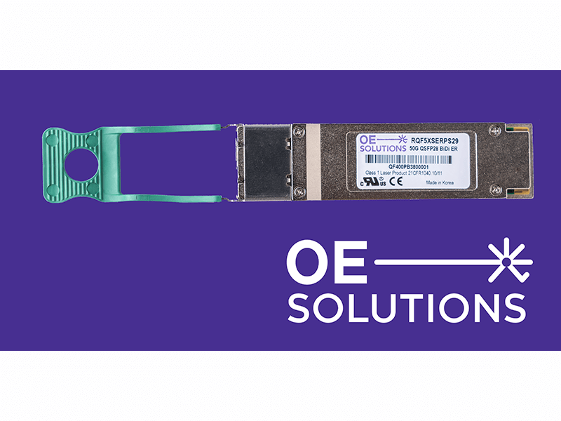 OE Solutions announces 50G Bidirectional optical transceiver for 5G
