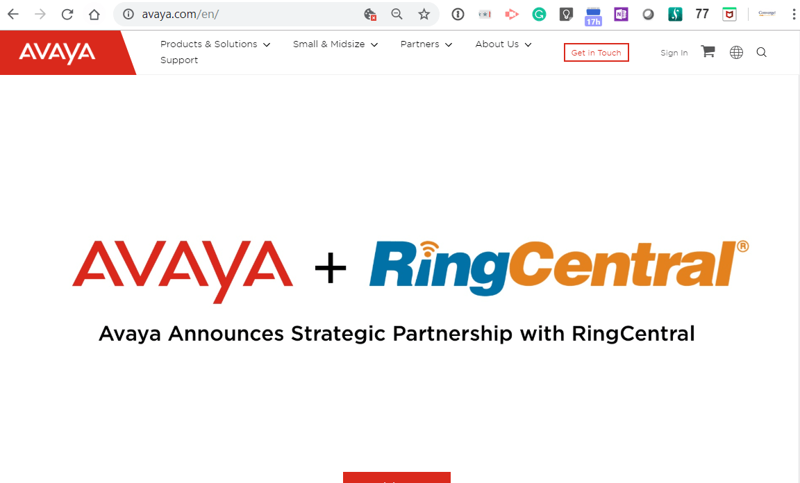 Avaya and RingCentral enter alliance - Converge Digest