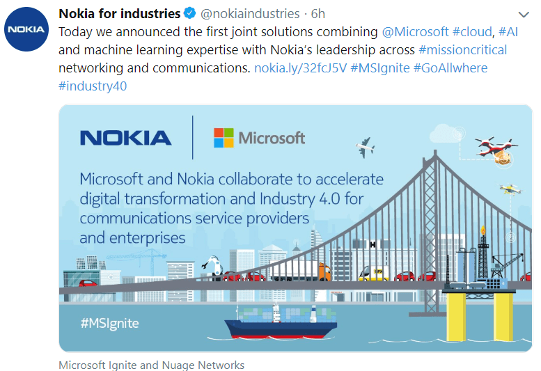 Microsoft and Nokia target Industry 4.0