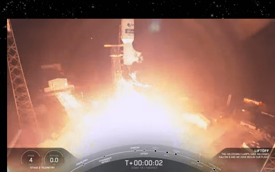 SpaceX launches JCSAT-18 and Kacific1 satellites