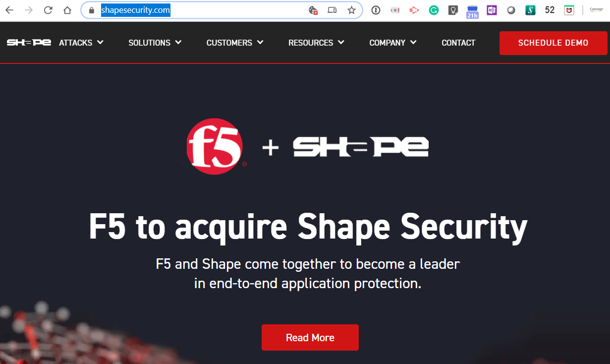 F5 to acquire Shape Security for $1 billion