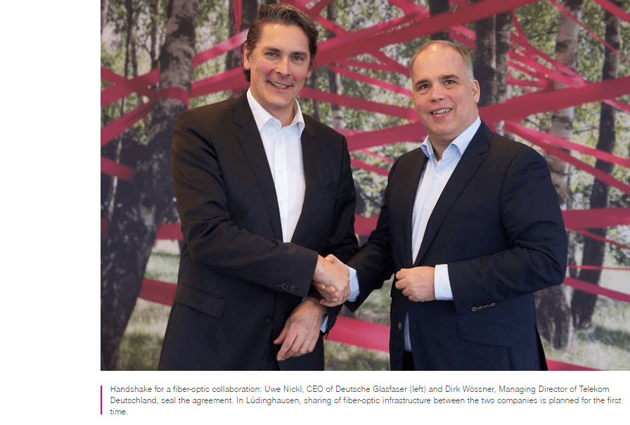 Deutsche Telekom signs sharing deal with Deutsche Glasfaser