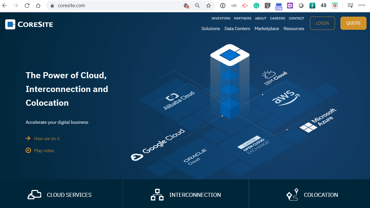 CoreSite data centers added 224,000 net rentable square feet in 2019