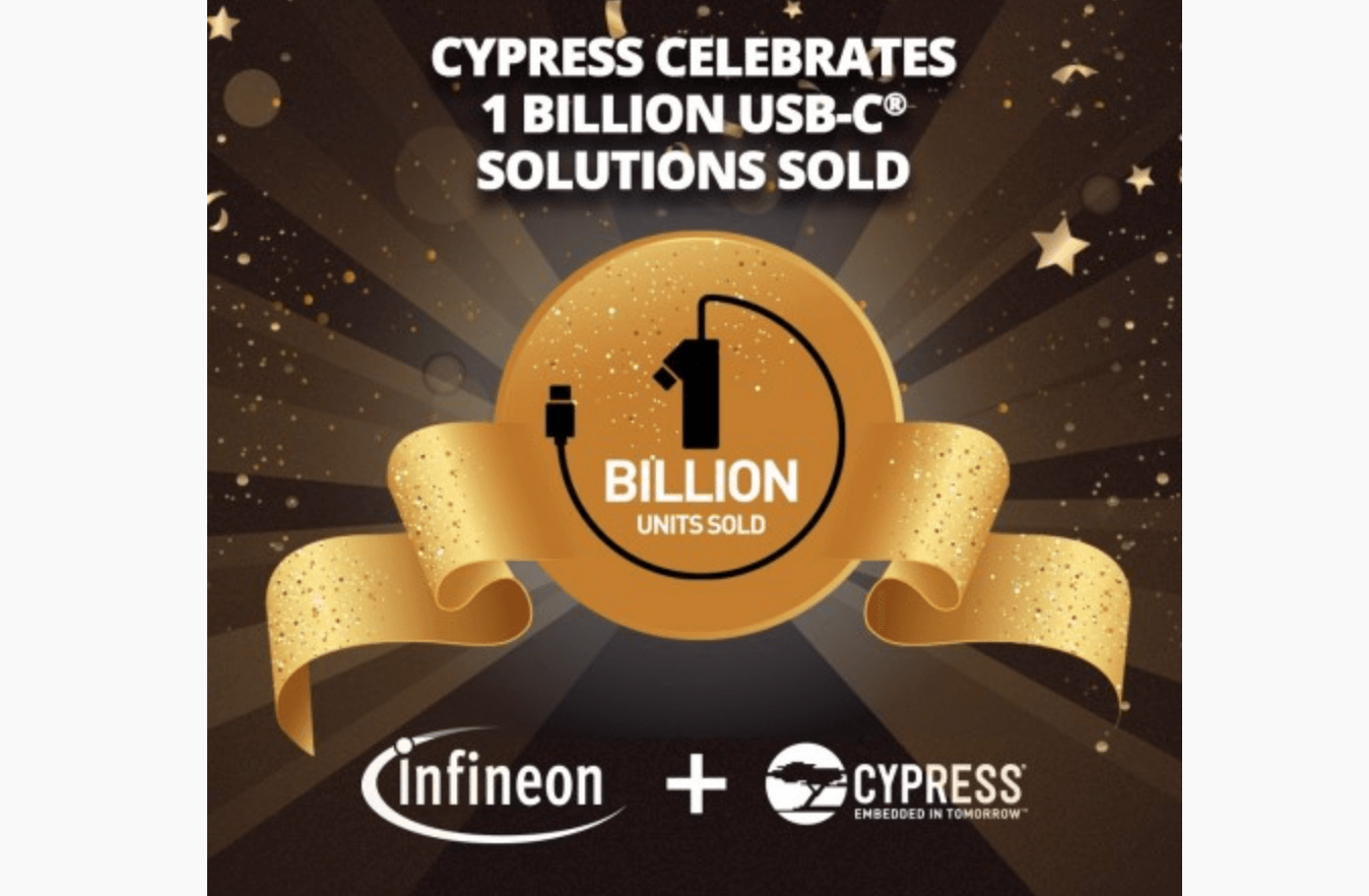 Cypress ships its one billionth USB-C device