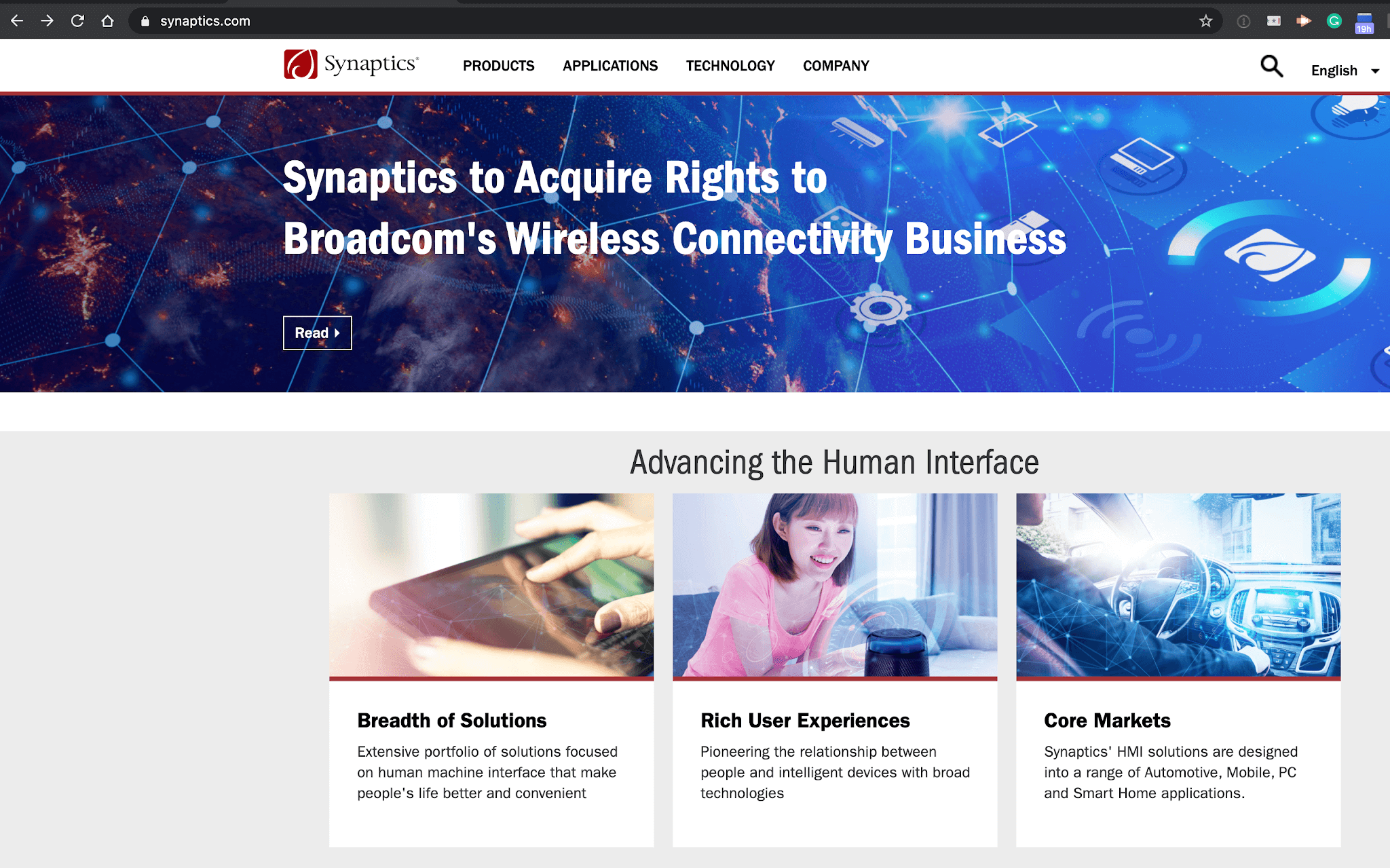 Synaptics to acquire Broadcom’s IoT assets for $250 million