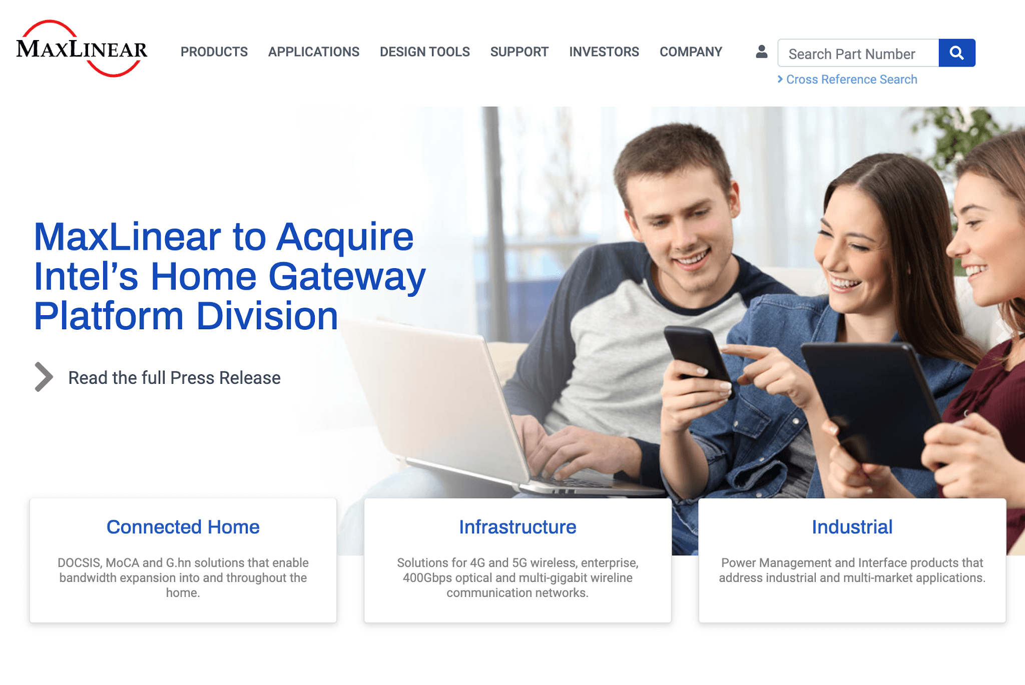 MaxLinear completes acquisition of Intel’s home gateway division