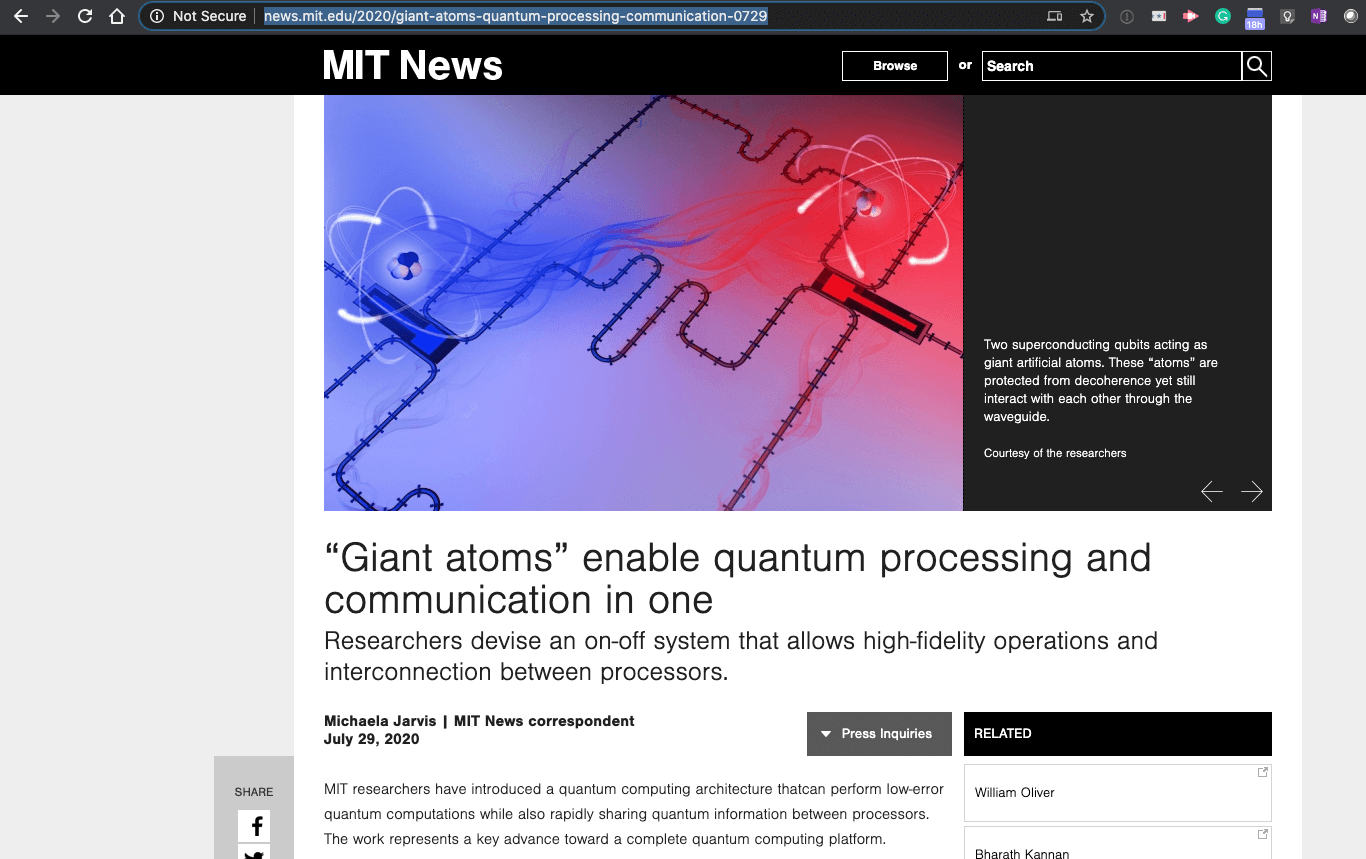 MIT advances quantum information sharing between processors