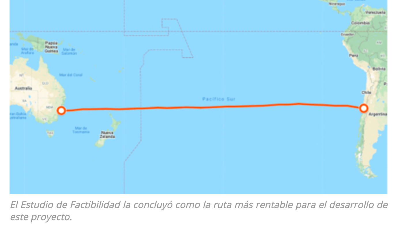 Subsea cable planned for Chile-NZ-Australia route
