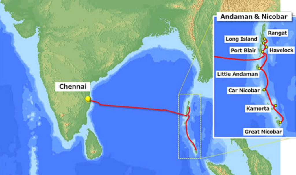 India activates subsea cable connecting Chennai and Andaman Islands