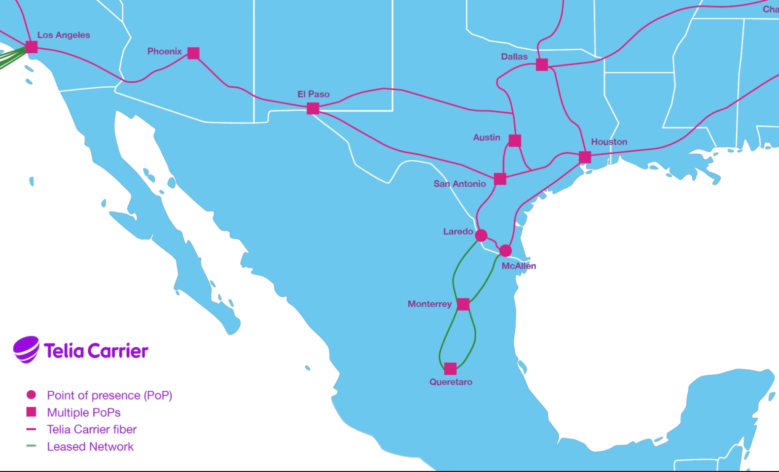 Telia Carrier announces expansion and partnerships in Mexico