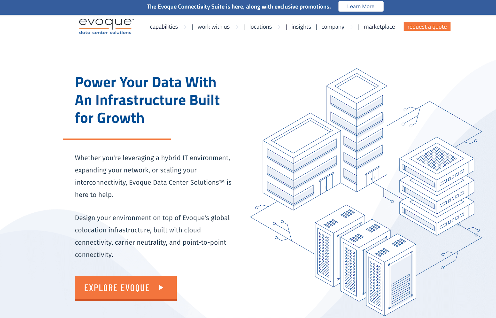 ExteNet integrates with Evoque’s U.S. data centers
