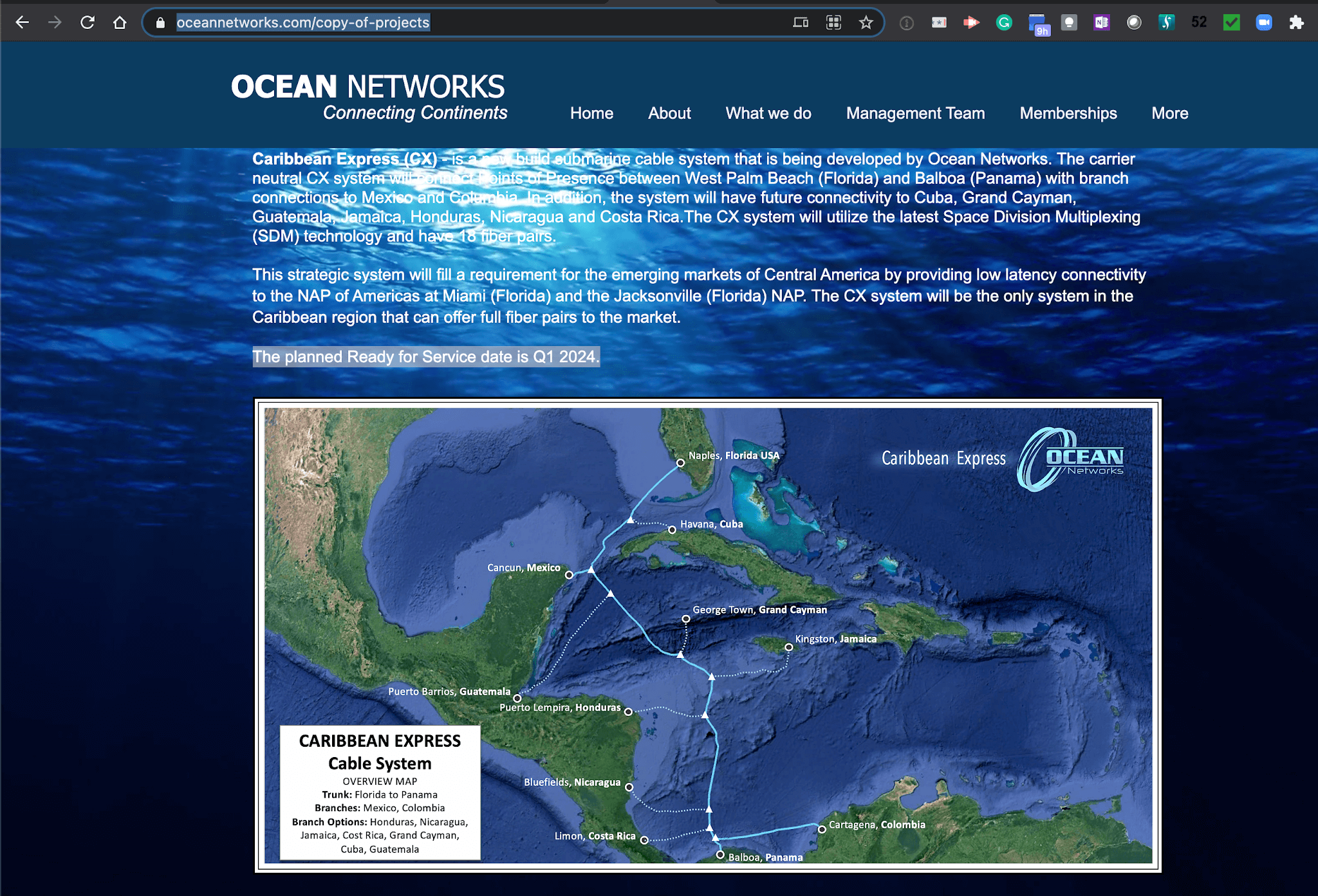 Caribbean Express subsea cable to use Space Division Multiplexing